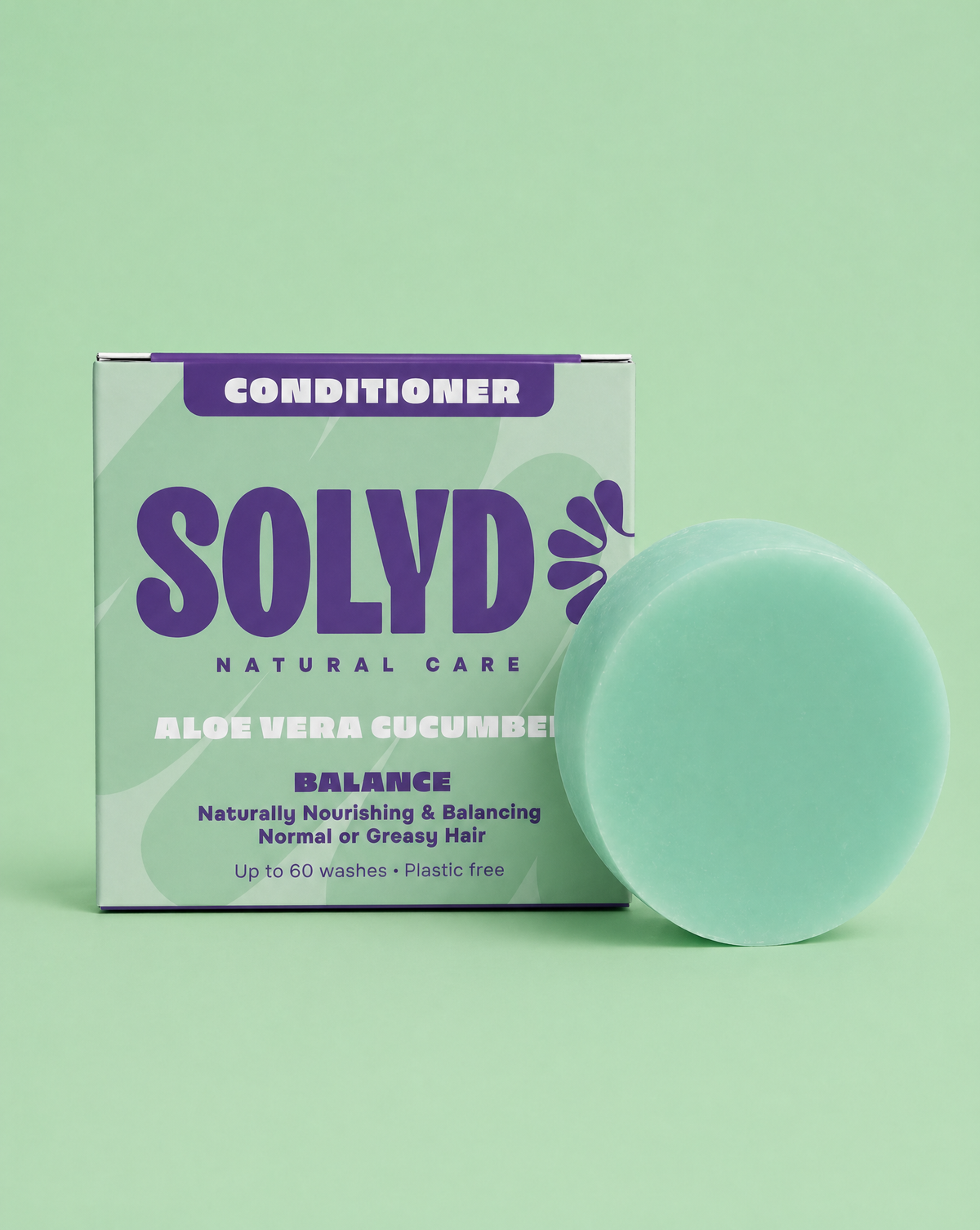 SOLYD Aloe Vera & Cucumber Shampoo + Conditioner Bar Set
