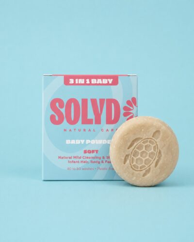 SOLYD 3-in-1 Baby Bar – Hair, Body & Face | Baby Powder