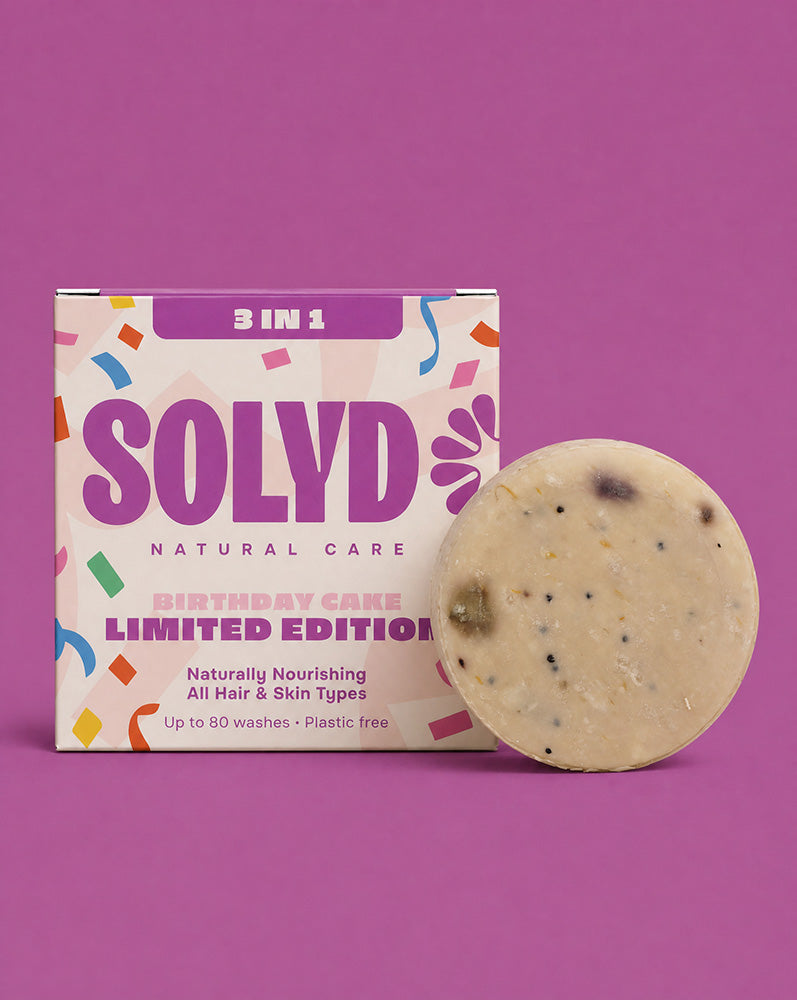 SOLYD 3-in-1 Birthday Cake Bar – Hair & Body | Limited Edition