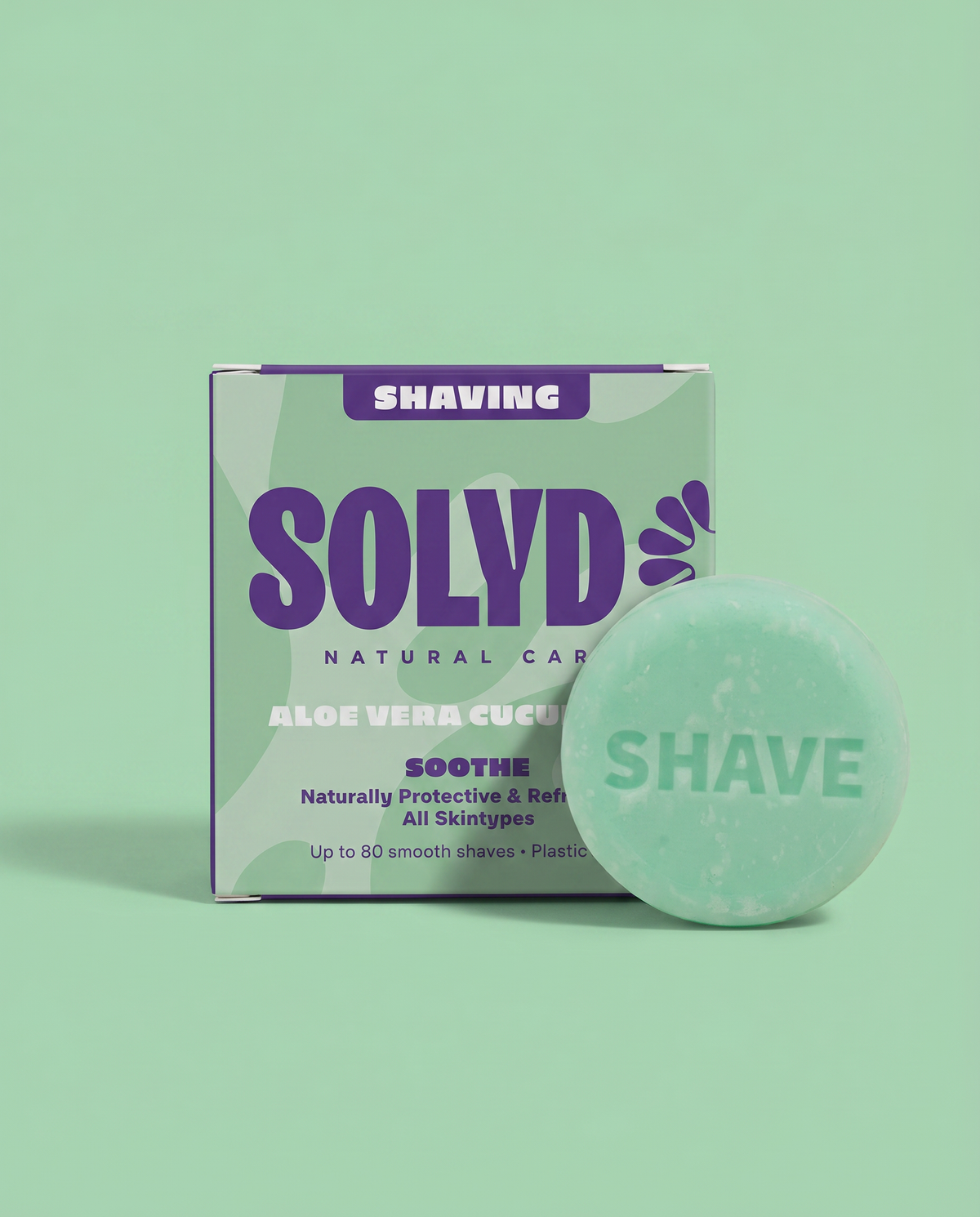 SOLYD Premium Shaving Set – Safety Razor, Aloe Vera & Cucumber Shaving Bar + 10 Blades