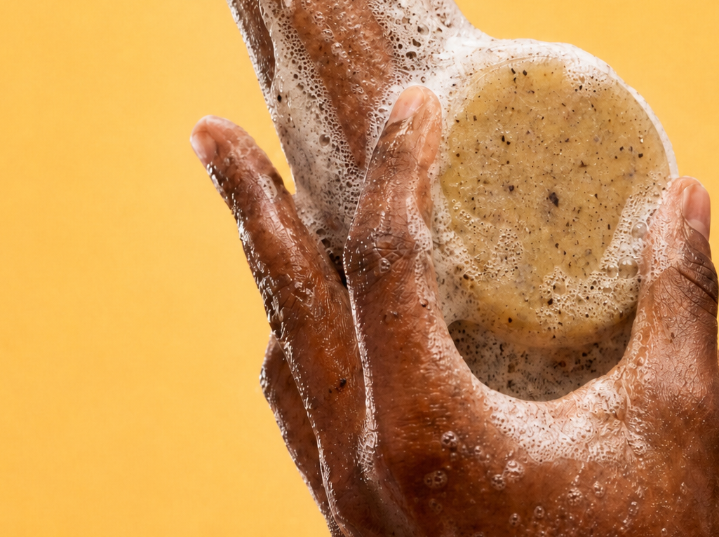 SOLYD Mango & Papaya Body Scrub Bar | Natural Body Care