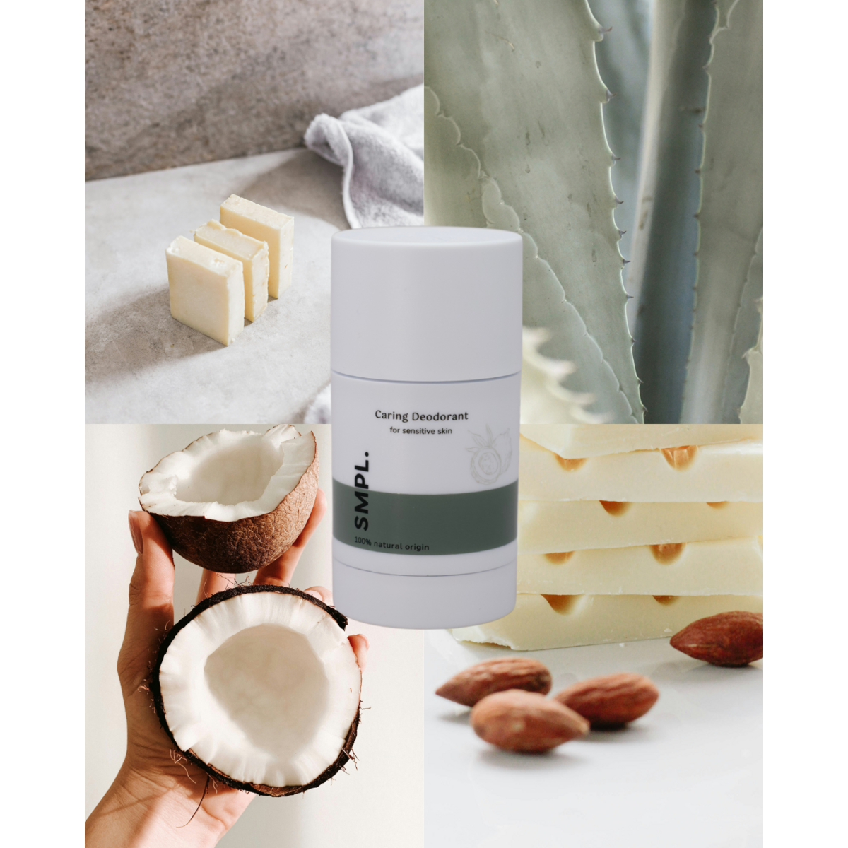 SMPL Verzorgende Deodorant – Parfumvrij – 50 g
