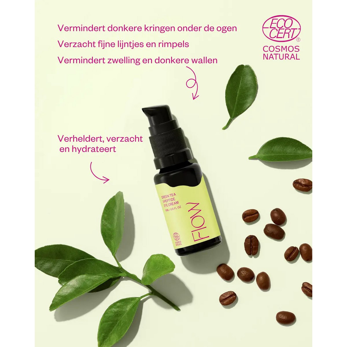 Natuurlijke Oogcreme - Green Tea & Peptide