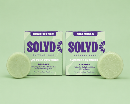 SOLYD Aloe Vera & Cucumber Shampoo + Conditioner Bar Set